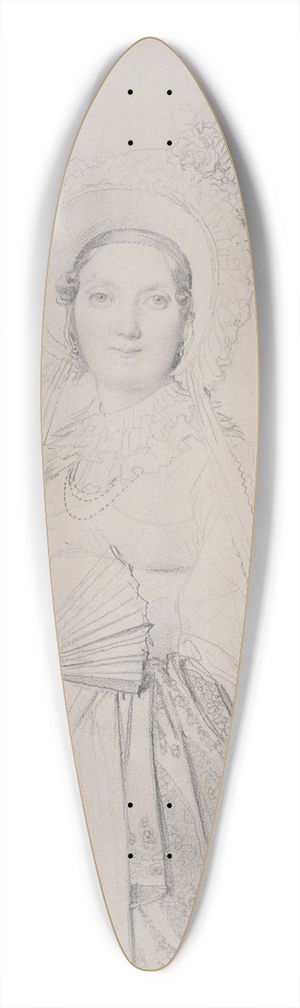 Jean Auguste Dominique Ingres - Madame Lavergne 39.3 inch art pintail longboard deck