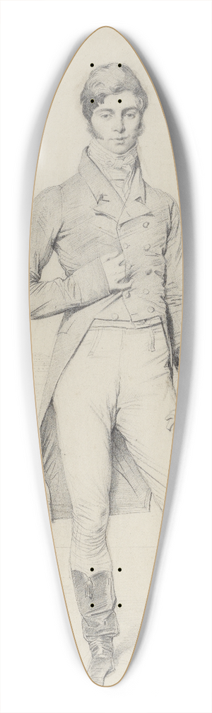 Jean Auguste Dominique Ingres - Portrait of Lord Grantham 39.3 inch art pintail longboard deck