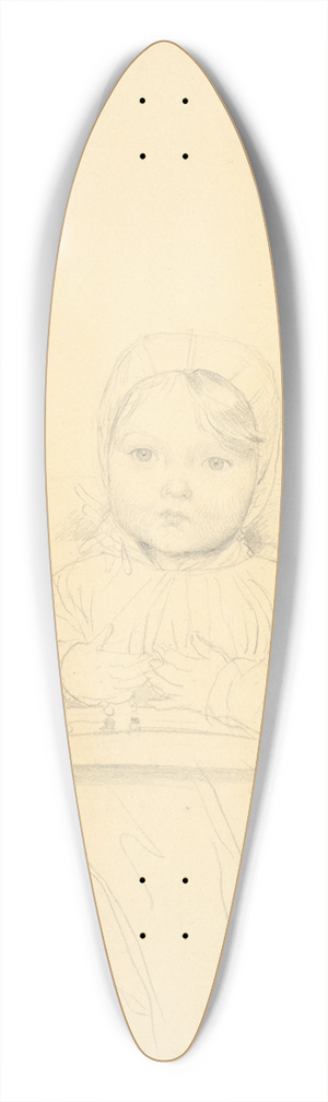 Jean Auguste Dominique Ingres - Portrait of Marie Marcotte at the Age of SixteenMonths 39.3 inch art pintail longboard deck