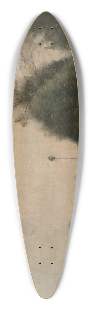 Jean-Baptiste-Camille Corot - A Pond inMortain 39.3 inch art pintail longboard deck