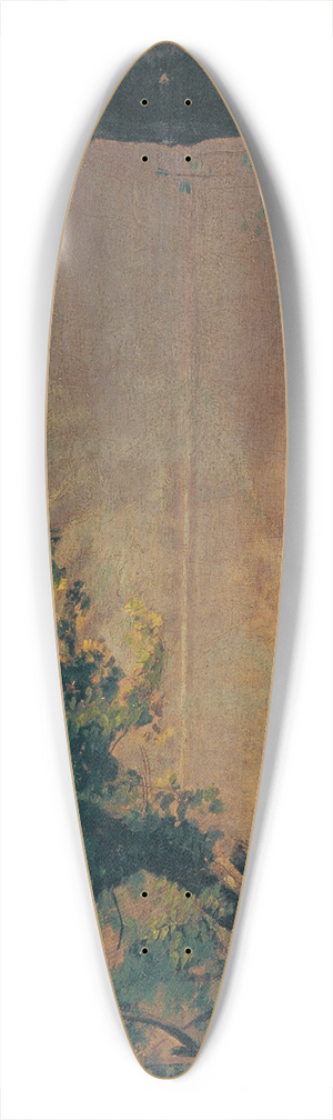 Jean-Baptiste-Camille Corot - Der Nemisee 39.3 inch art pintail longboard deck