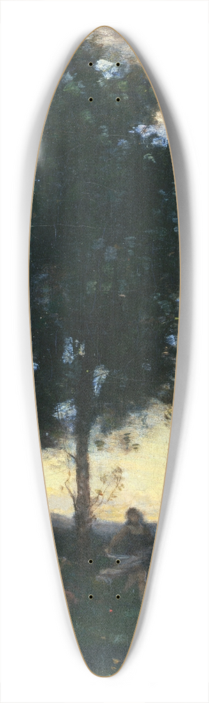 Jean-Baptiste-Camille Corot - Faunes et nymphes dansant (Fauns and Nymphs Dancing) 39.3 inch art pintail longboard deck