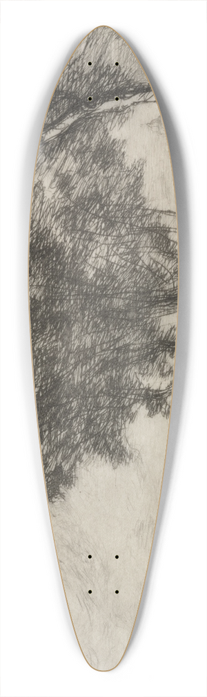 Jean-Baptiste-Camille Corot - Italian Landscape 39.3 inch art pintail longboard deck