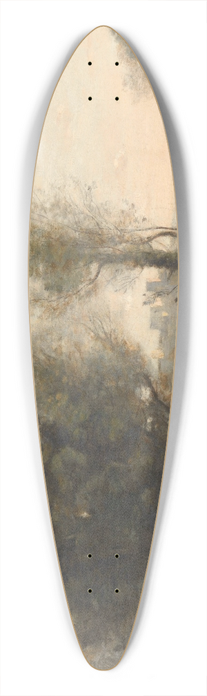 Jean-Baptiste-Camille Corot - Landscape 39.3 inch art pintail longboard deck