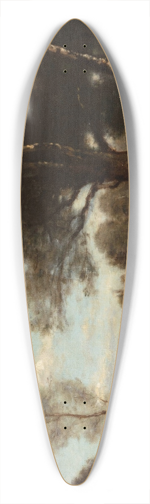 Jean-Baptiste-Camille Corot - Landscape withcows 39.3 inch art pintail longboard deck