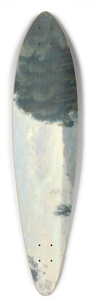 Jean-Baptiste-Camille Corot - Les hauteurs de Svres  Le chemin Troyon 39.3 inch art pintail longboard deck