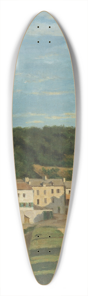 Jean-Baptiste-Camille Corot - Les Maisons Cabassud  Ville Davray 39.3 inch art pintail longboard deck