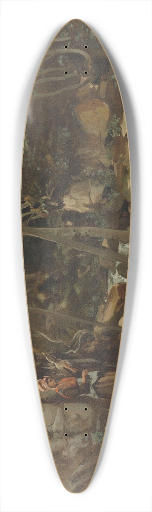Jean-Baptiste-Camille Corot - Lormes  Un Torrent Avec Une Chevrire Debout, Filant 39.3 inch art pintail longboard deck