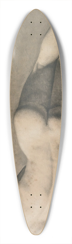 Jean-Baptiste-Camille Corot - Nu Dhomme 39.3 inch art pintail longboard deck
