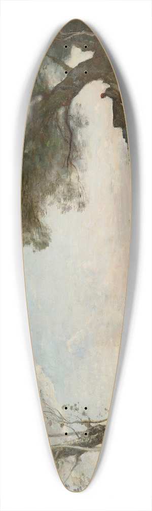 Jean-Baptiste-Camille Corot - Paluds antiques 39.3 inch art pintail longboard deck