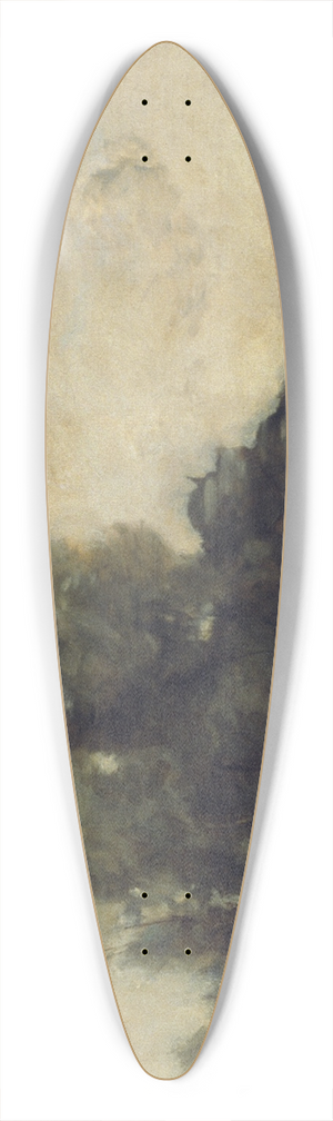 Jean-Baptiste-Camille Corot - Souvenir dAriccia 39.3 inch art pintail longboard deck