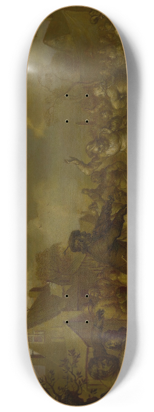 Adriaen Pietersz. Van De Venne - PeasantsDancing 8.25 inch art skate deck