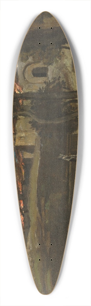 Jean-Baptiste-Camille Corot - Study for The Destruction of Sodom 39.3 inch art pintail longboard deck