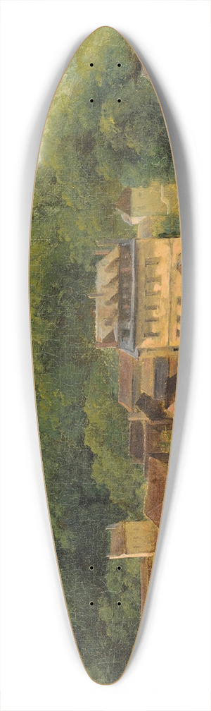 Jean-Baptiste-Camille Corot - The Cabassud Houses, Ville-Davray 39.3 inch art pintail longboard deck