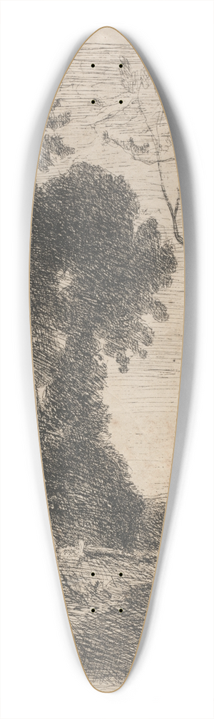 Jean-Baptiste-Camille Corot - The Little Shepherd 39.3 inch art pintail longboard deck