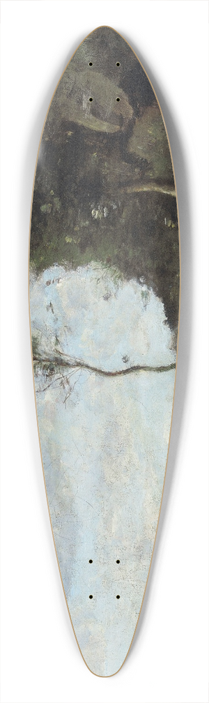 Jean-Baptiste-Camille Corot - Une Paysanne Et Sa Vache  La Mare En Vue Dun Village 39.3 inch art pintail longboard deck
