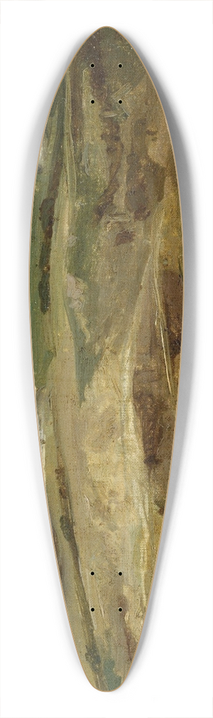 Jean-Baptiste-Camille Corot - View of Lormes 39.3 inch art pintail longboard deck