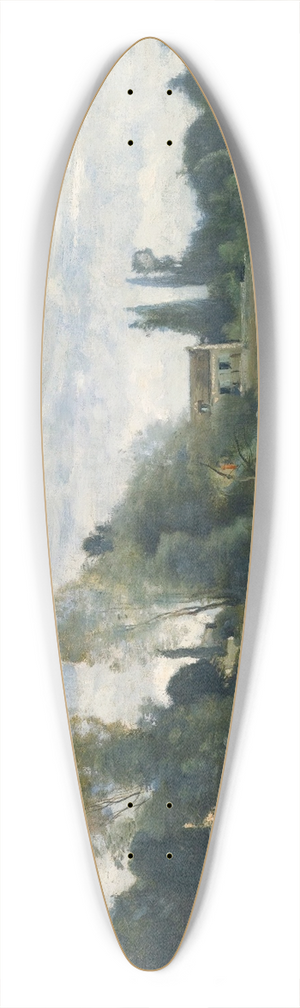Jean-Baptiste-Camille Corot - Ville Davray; Labreuvoir Des Chevaux 39.3 inch art pintail longboard deck