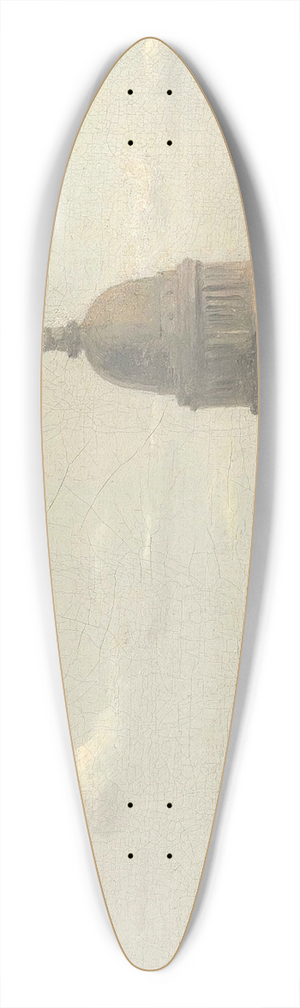Jean-Baptiste-Camille Corot - Vue Du Panthon  Paris (view Of The Pantheon, Paris) 39.3 inch art pintail longboard deck