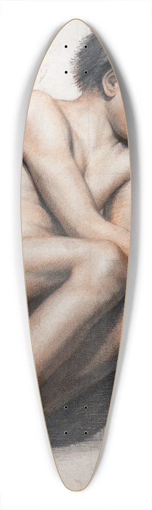 Jean-Baptiste Cariven - Child sitting asleep 39.3 inch art pintail longboard deck