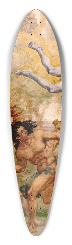 Jean-Baptiste Cariven - Eve and Adam expelled from Paradise 39.3 inch art pintail longboard deck