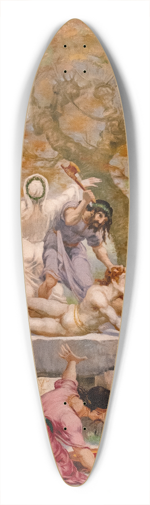Jean-Baptiste Cariven - Sacrifice on a dolmen 39.3 inch art pintail longboard deck