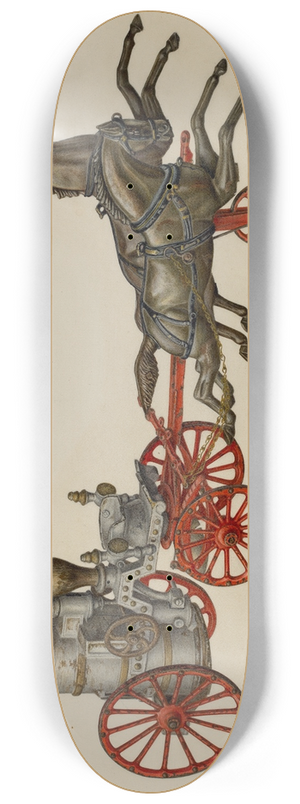 Charles Henning - Toy Fire Engine 8.25 inch art skate deck