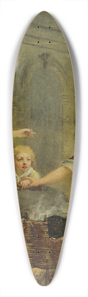 Jean-Baptiste Charpentier - The Chesnut Seller 39.3 inch art pintail longboard deck Jean-Baptiste Charpentier - The Chesnut Seller 39.3 inch art pintail longboard deck