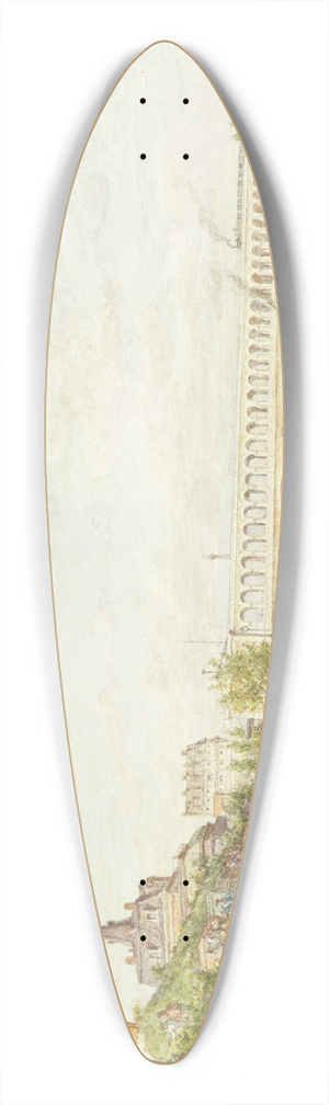 Jean-Baptiste-Franois Arnaud-Durbec - Viaduc du Point du jour, pris hors la porte de Billancourt 39.3 inch art pintail longboard deck