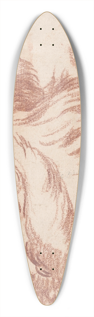 Jean-Baptiste Greuze - A Dog 39.3 inch art pintail longboard deck