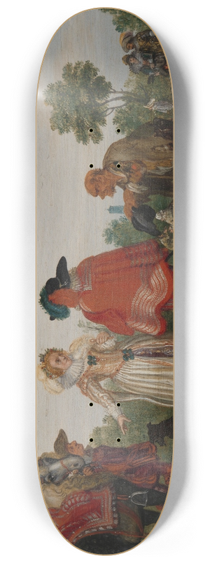 Adriaen Pietersz. Van De Venne - Spring (The Meeting) 8.25 inch art skate deck