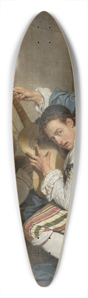 Jean-Baptiste Greuze - Guitar player 39.3 inch art pintail longboard deck