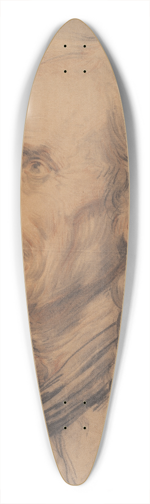 Jean-Baptiste Greuze - Head of an Old Man, Study for A MarriageContract 39.3 inch art pintail longboard deck