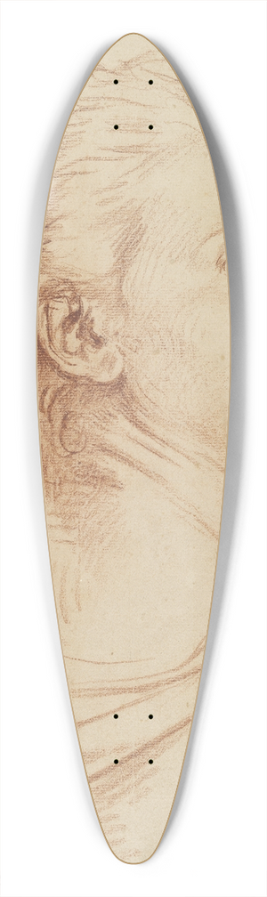 Jean-Baptiste Greuze - Head of a Woman Looking Back Over Her Shoulder 39.3 inch art pintail longboard deck