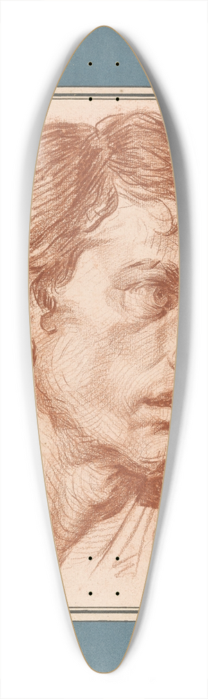 Jean-Baptiste Greuze - Head of a Young Man 39.3 inch art pintail longboard deck