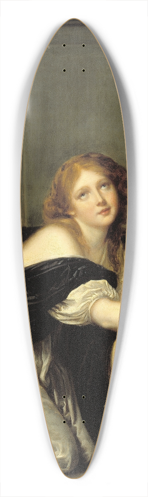 Jean-Baptiste Greuze - La Prire du matin 39.3 inch art pintail longboard deck