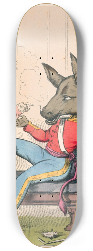 Charles Henry Bennett - The Ass In A Lions Skin 8.25 inch art skate deck