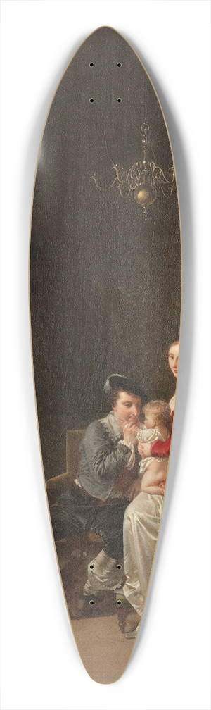 Jean-Baptiste Mallet - La flicit du nourrisson 39.3 inch art pintail longboard deck Jean-Baptiste Mallet - La flicit du nourrisson 39.3 inch art pintail longboard deck