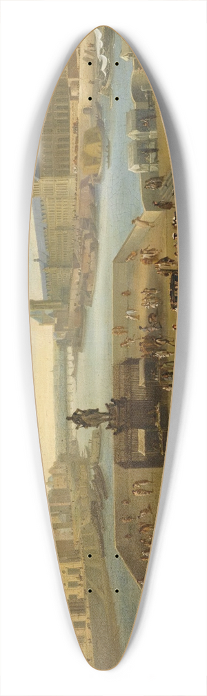 Jean Baptiste Martin - Paris; A View Of The Pont Neuf With Royal Parade 39.3 inch art pintail longboard deck