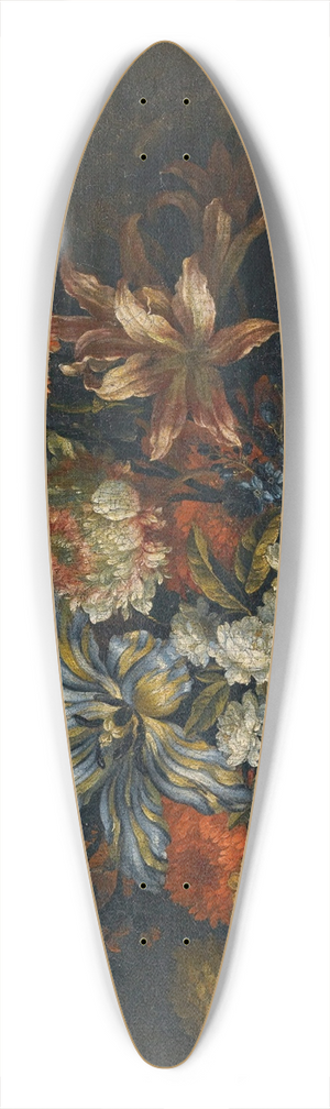 Jean-Baptiste Monnoyer - A Still Life Of Lillies, Honeysuckle And Other Flowers In A Vase On A Ledge 39.3 inch art pintail longboard deck