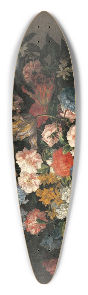 Jean-Baptiste Monnoyer - Still life with basket of flowers 39.3 inch art pintail longboard deck