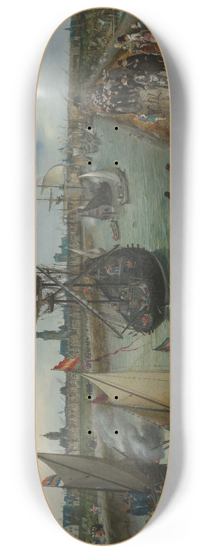 Adriaen Pietersz. Van De Venne - The Departure of a Dignitary from Middelburg 8.25 inch art skate deck