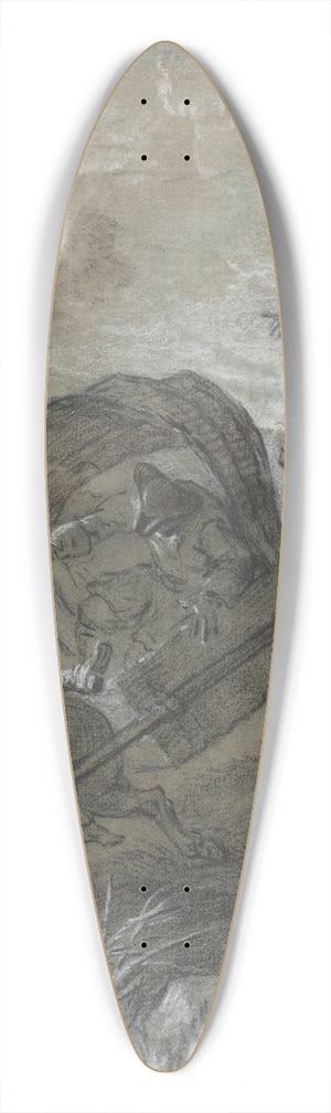Jean-Baptiste Oudry - La Rancune en brancard, abattu dans le bourbier 39.3 inch art pintail longboard deck