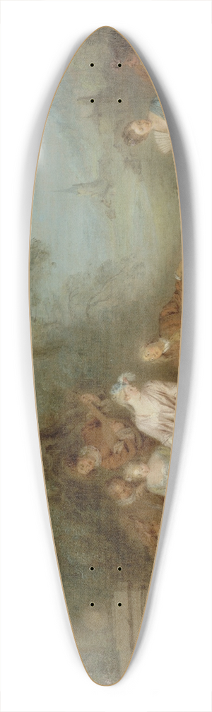 Jean-Baptiste Pater - Assemble dans un parc 39.3 inch art pintail longboard deck
