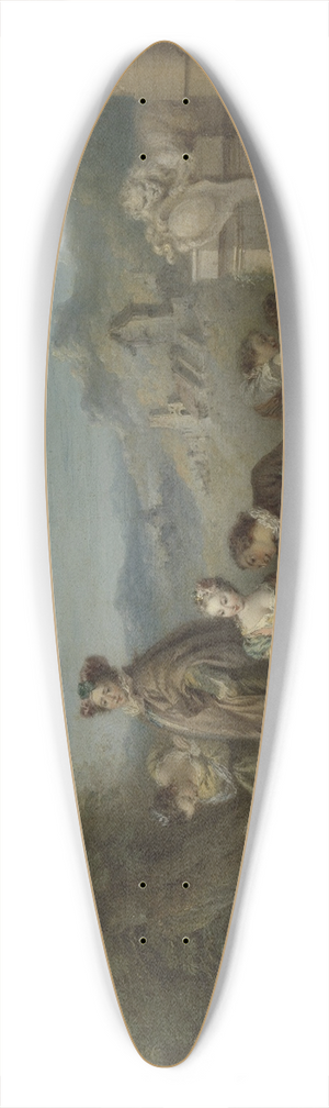 Jean-Baptiste Pater - Fte galante in a Landscape 39.3 inch art pintail longboard deck
