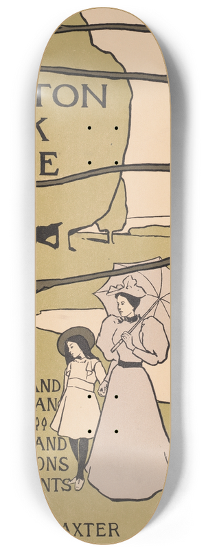 Charles Herbert Woodbury - Boston park guide 8.25 inch art skate deck