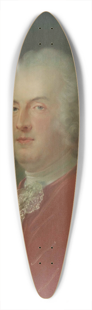 Jean-Baptiste Perronneau - Portrait de Jacob Boreel Jansz. 39.3 inch art pintail longboard deck Jean-Baptiste Perronneau - Portrait de Jacob Boreel Jansz. 39.3 inch art pintail longboard deck