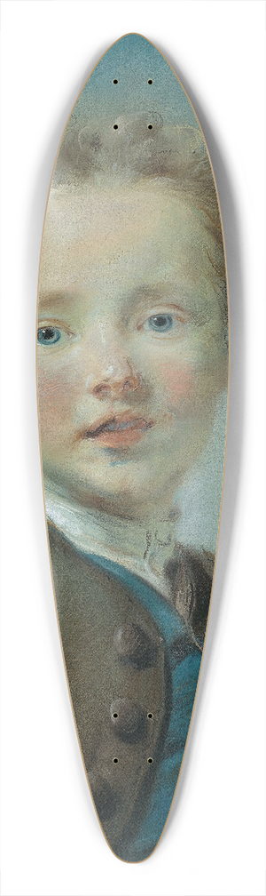 Jean-Baptiste Perronneau - Portrait of Jean-Baptiste Antoine Le Moyne 39.3 inch art pintail longboard deck