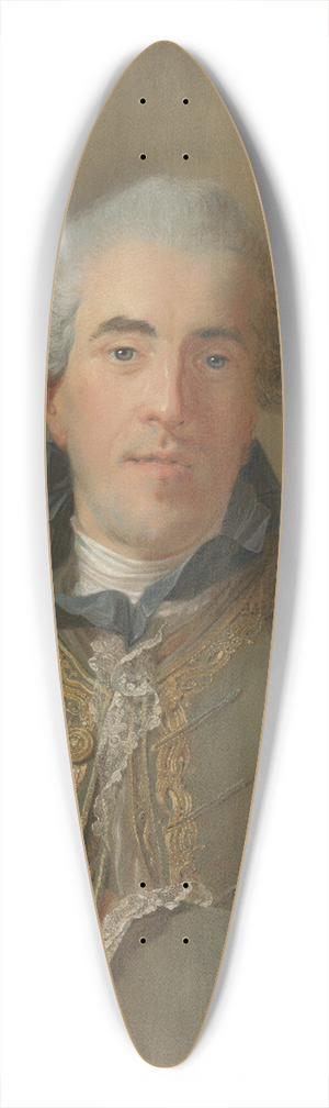 Jean-Baptiste Perronneau - Portrait of Thophile Van Robais 39.3 inch art pintail longboard deck