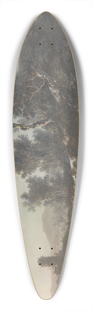 Jean-Baptiste Pillement - Shepherds Resting by a Stream 39.3 inch art pintail longboard deck